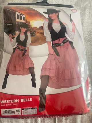 Disfraz Vaquera Western Belle Talla S