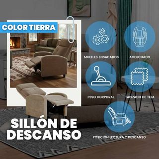 Poltrona relax manuale marrone