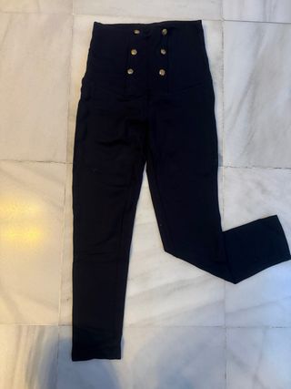 Pantalones / Leggins Zara Marineros Negros