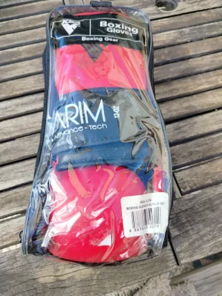 Guantes de Boxeo KARIM KSA Rojos 12 oz