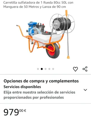 Carretilla sulfatadora 80cc 50L 1 Rueda