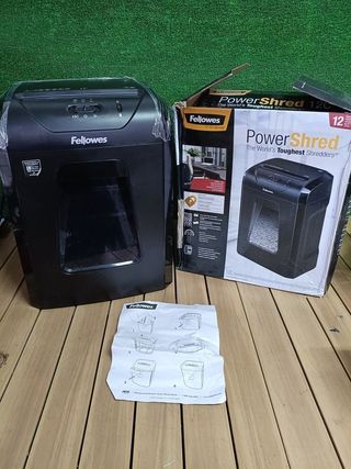 Fellowes Powershred 12C Destructora de Papel Corte Cruzado 22.5cm