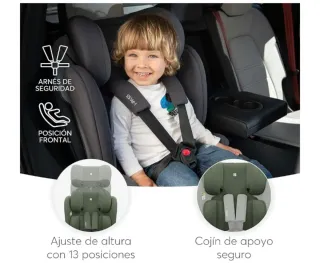 KikkaBoo Silla de Coche Sin ISOFIX Grupo 1 2 3