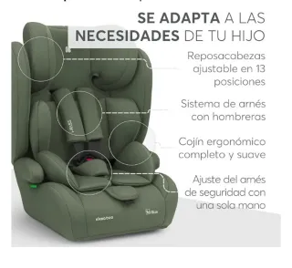 KikkaBoo Silla de Coche Sin ISOFIX Grupo 1 2 3