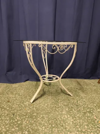 Mesa hierro forjado para jardín