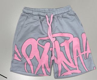 Syna World Pantalones Cortos Grises y Rosas