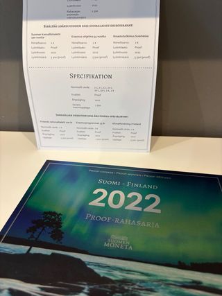 Euro Finlandia 2022 Proof + 2x2€ Conmemorativas