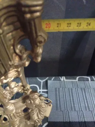 RELOJ DE SOBREMESA VINTAGE DORADO