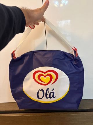 Mala Térmica Vintage - "Gelados Olá" - Formato 2