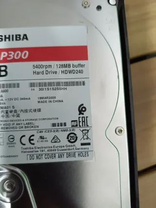 Disco Duro Toshiba P300 4TB 3.5 SATA3