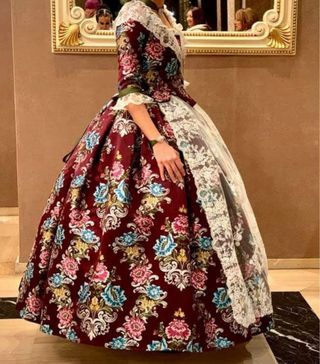 Traje Fallera Talla 36-38 Multicolor
