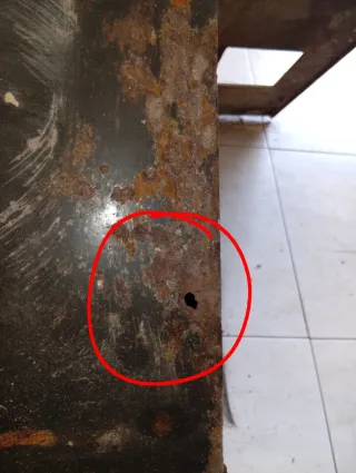 Cocina de leña Hergom Negra y Dorada n°7