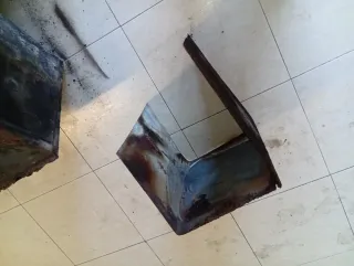 Cocina de leña Hergom Negra y Dorada n°7