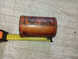 Porta Lápices Vintage Artesanal Mapa