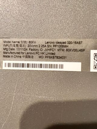 Portátil Lenovo Ideapad 320 16gb 500gb ssd