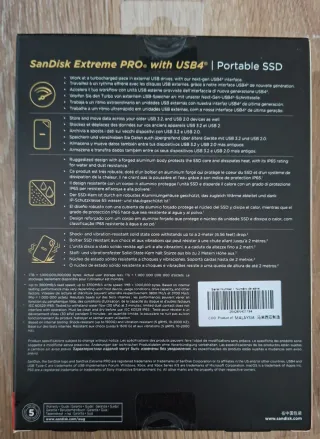 SanDisk Extreme PRO SSD USB4 4TB