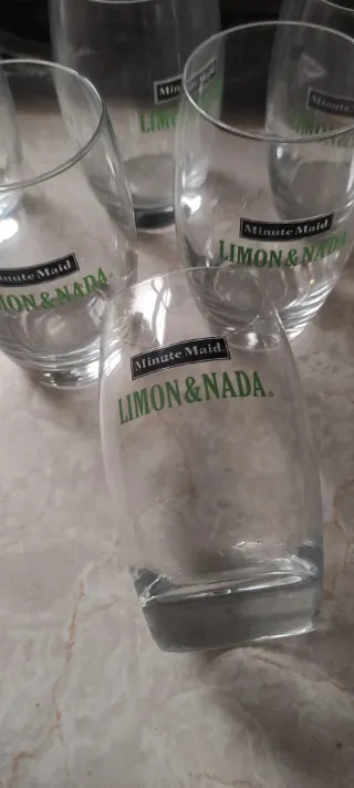 Set de 6 vasos Minute Maid a estrenar