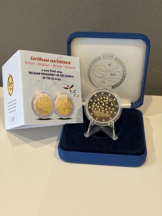 2€ Bélgica 2024. Presidencia UE Proof