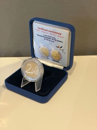 2€ Bélgica 2024. Presidencia UE Proof