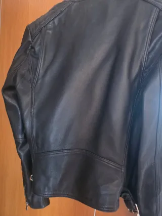 Cazadora Biker piel Massimo Dutti