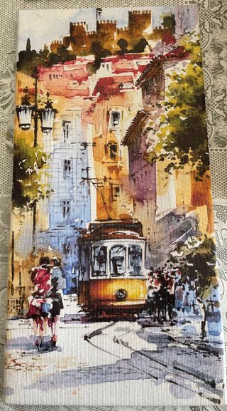 Set 4 Quadri Decorativi Cuba e Lisbona