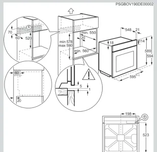 Horno Eléctrico AEG Multifunción