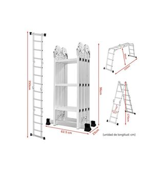 Escalera Plegable Multiusos Aluminio NUEVA