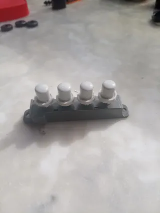 Interruptor 4 botones gris de ventilador