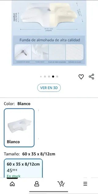 Almohada Cervical HOMCA Espuma Viscoelástica