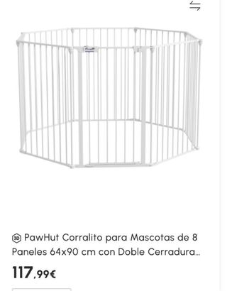 Jaula para perro cachorro PawHut