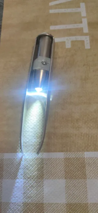 Pinzas depilar acero inoxidable con luz