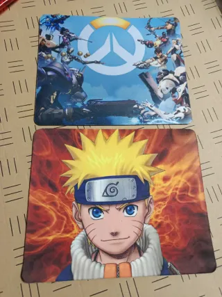 Alfombrillas ratón PC Overwatch y Naruto
