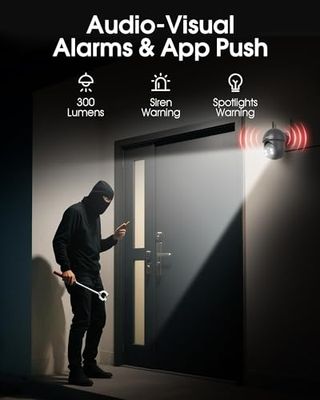 Cámara Vigilancia Solar 4MP Exterior Wi-Fi