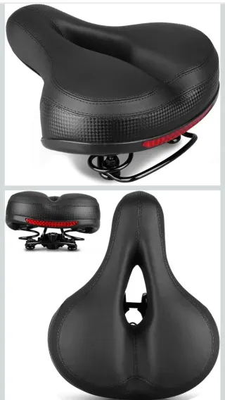 Sillín Bici Ergonómico asiento Negro