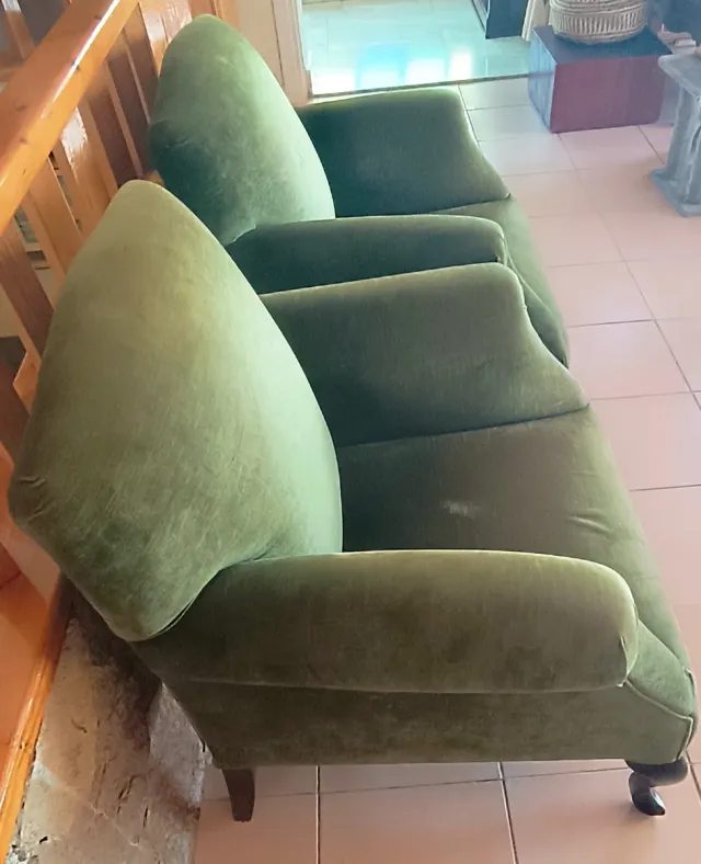 Sillon Alta gama Terciopelo Verde 35€/55€