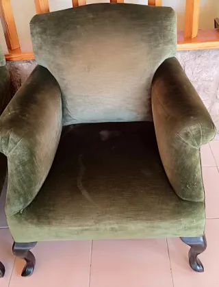Sillon Alta gama Terciopelo Verde 35€/55€
