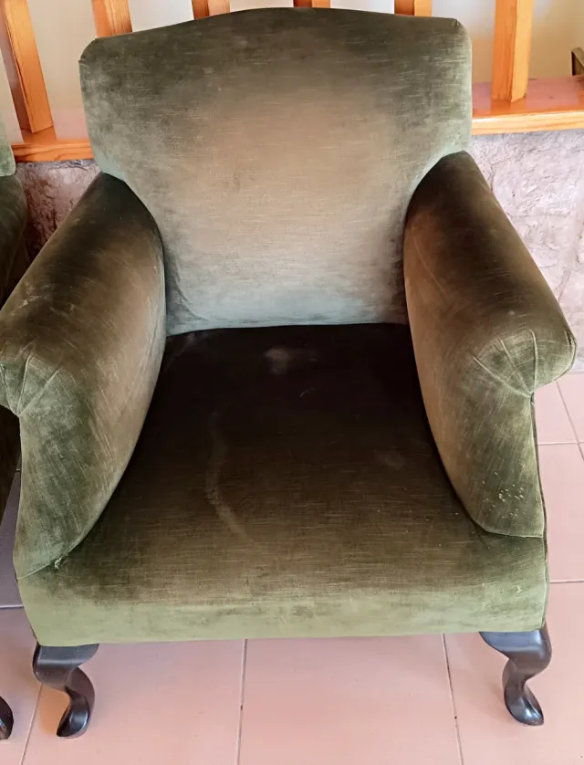 Sillon Alta gama Terciopelo Verde 35€/55€