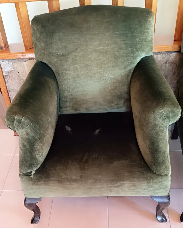 Sillon Alta gama Terciopelo Verde 35€/55€