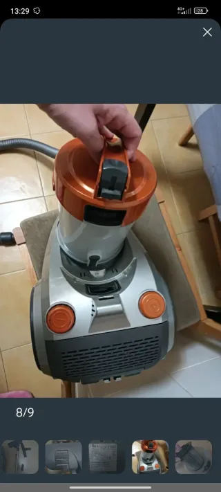 Aspiradora con accesorios