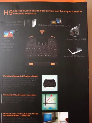 Mini tastiera H9 con touchpad