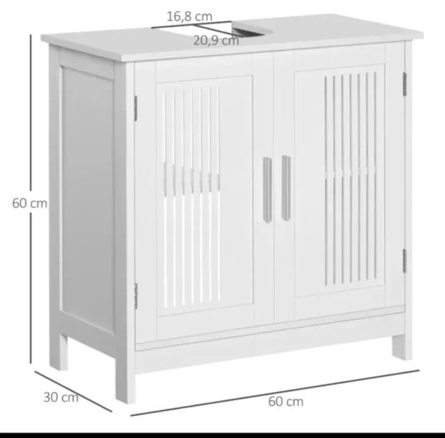 Mueble bajo lavabo blanco madera