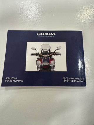 Honda africa twin 1000 manual de proprietário