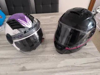 Cascos de moto mujer LS2 y negro