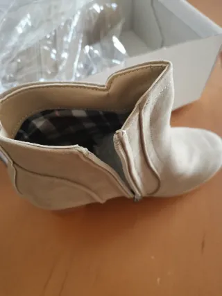 Botines beige/marrón mujer talla 38