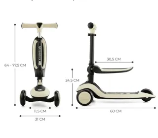 Kinderkraft Halley, Patineta 2 en 1, para Niños.
