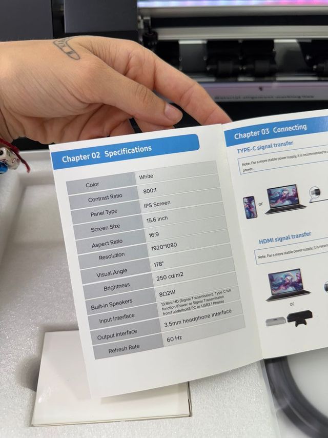MONITOR PORTÁTIL UPERFECT 15.6'' NOVO