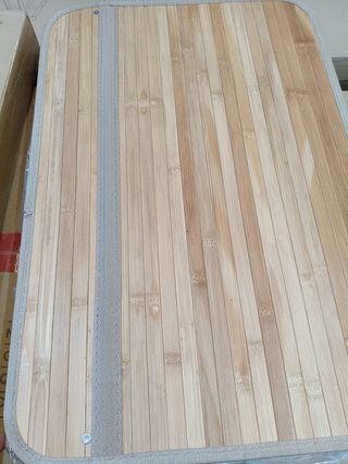 SONGMICS - Cesta de lavandería (150 L, 3 compartimentos de clasificación, tapa de bambú, asas, plegable, bolsa extraíble lavable a máquina, para lavandería, dormitorio, color madera LCB091N01