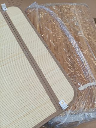 SONGMICS - Cesta de lavandería (150 L, 3 compartimentos de clasificación, tapa de bambú, asas, plegable, bolsa extraíble lavable a máquina, para lavandería, dormitorio, color madera LCB091N01