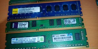 Lote 8 RAM DDR3: 5x2GB + 3x1GB (13GB)