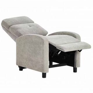 Poltrona relax manuale grigio chiaro. Rif: 13336.